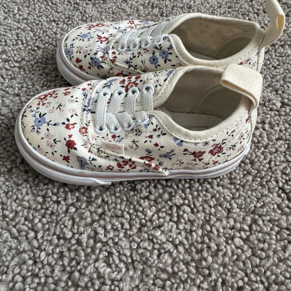Vans Toddler Authentic Floral Marshmallow / Multi - Size 6 - Picture 2 of 8